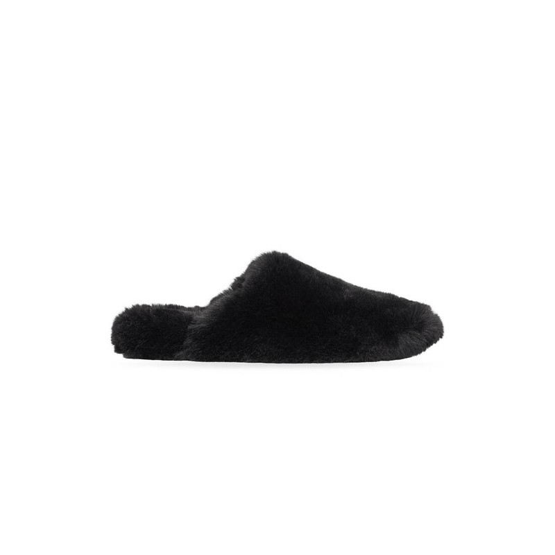 Men's Teddy Mule in Black - 1
