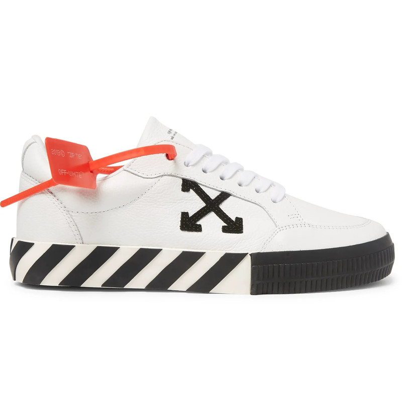 Logo-Appliquéd Full-Grain Leather Sneakers - 1