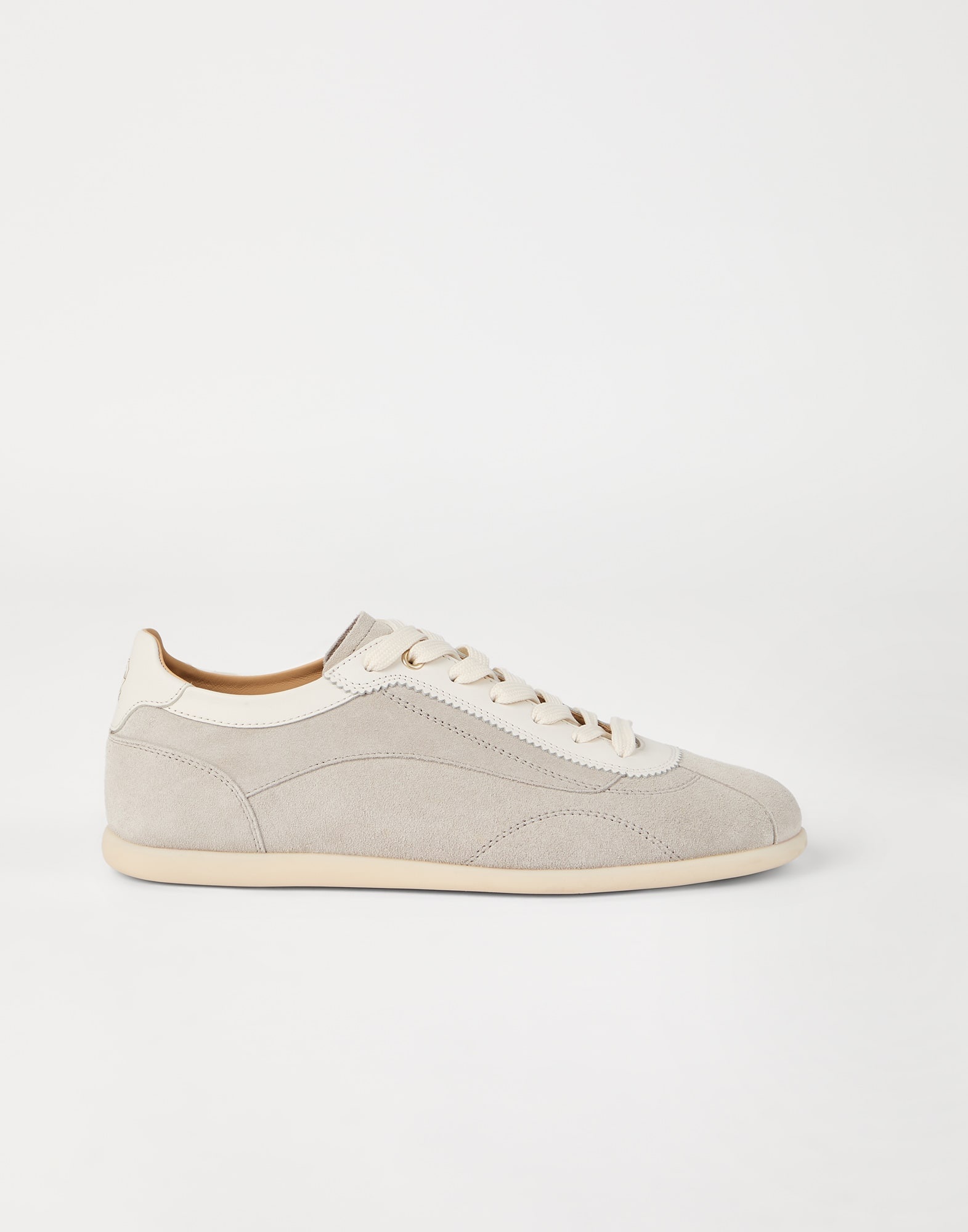 Washed suede sneakers with slim outsole - 5