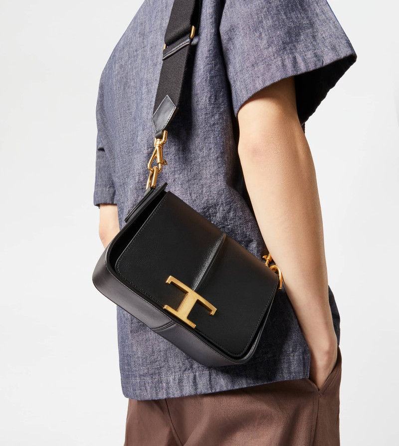 TIMELESS CROSSBODY BAG IN LEATHER MINI - BLACK 3