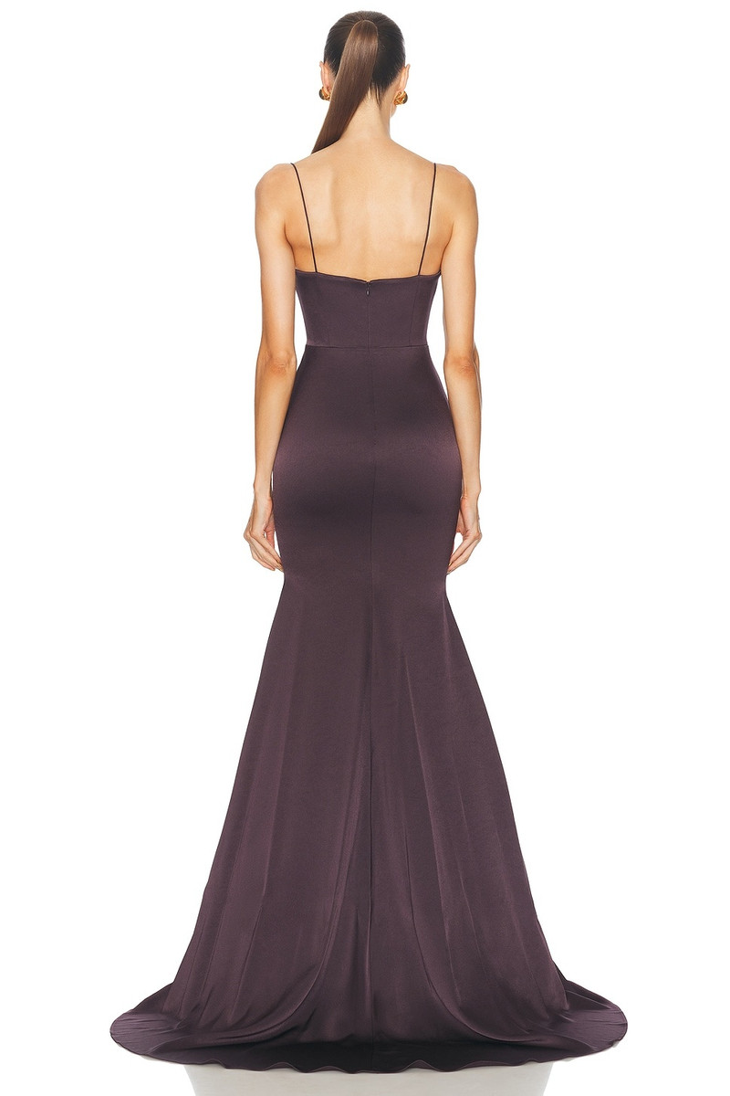 ALEX PERRY Satin Bustier Gown outlook
