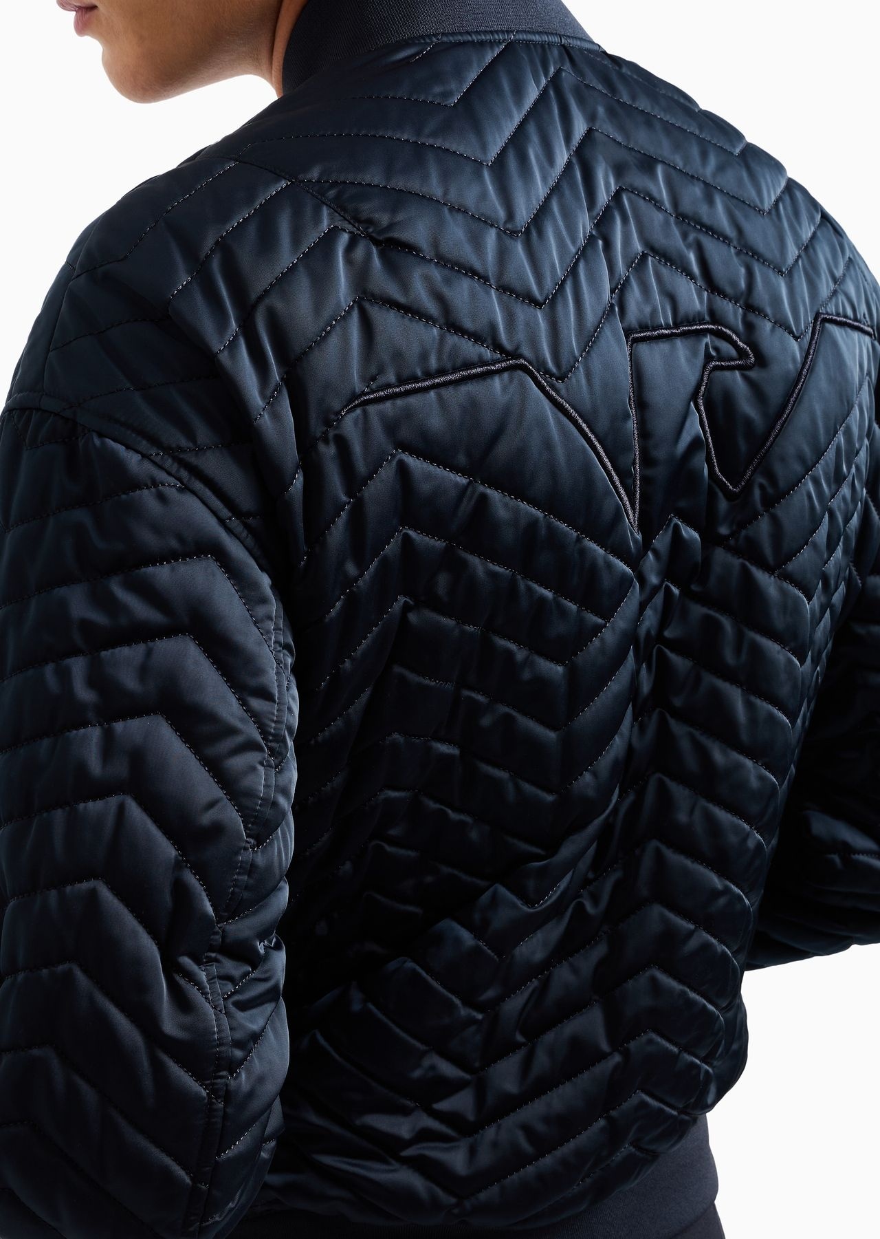 Reversible bomber jacket in quilted technical satin - 7