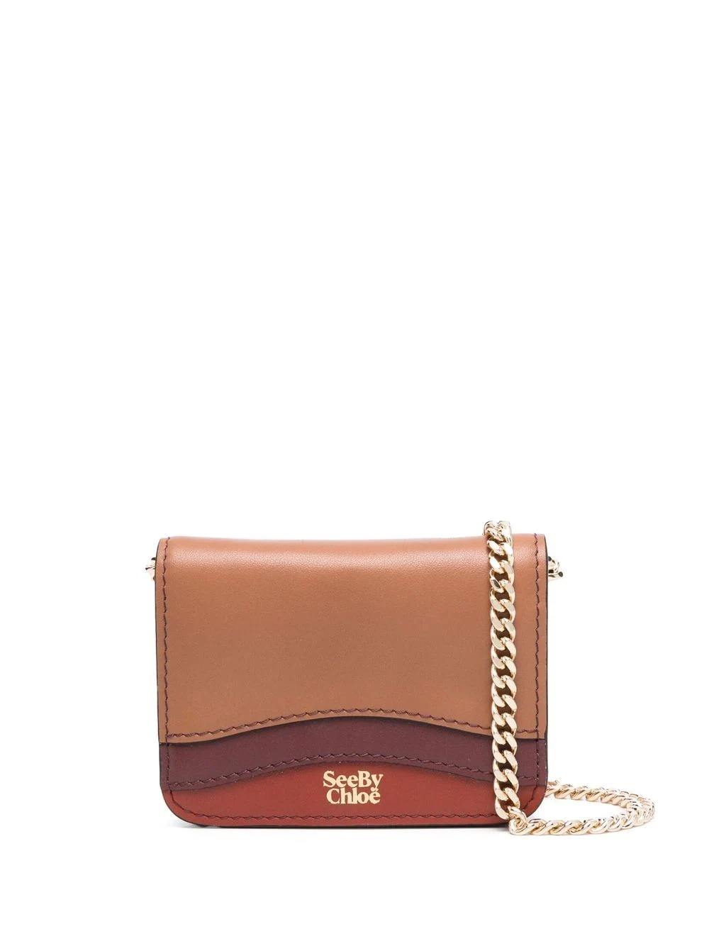 Layers panelled chain wallet - 1