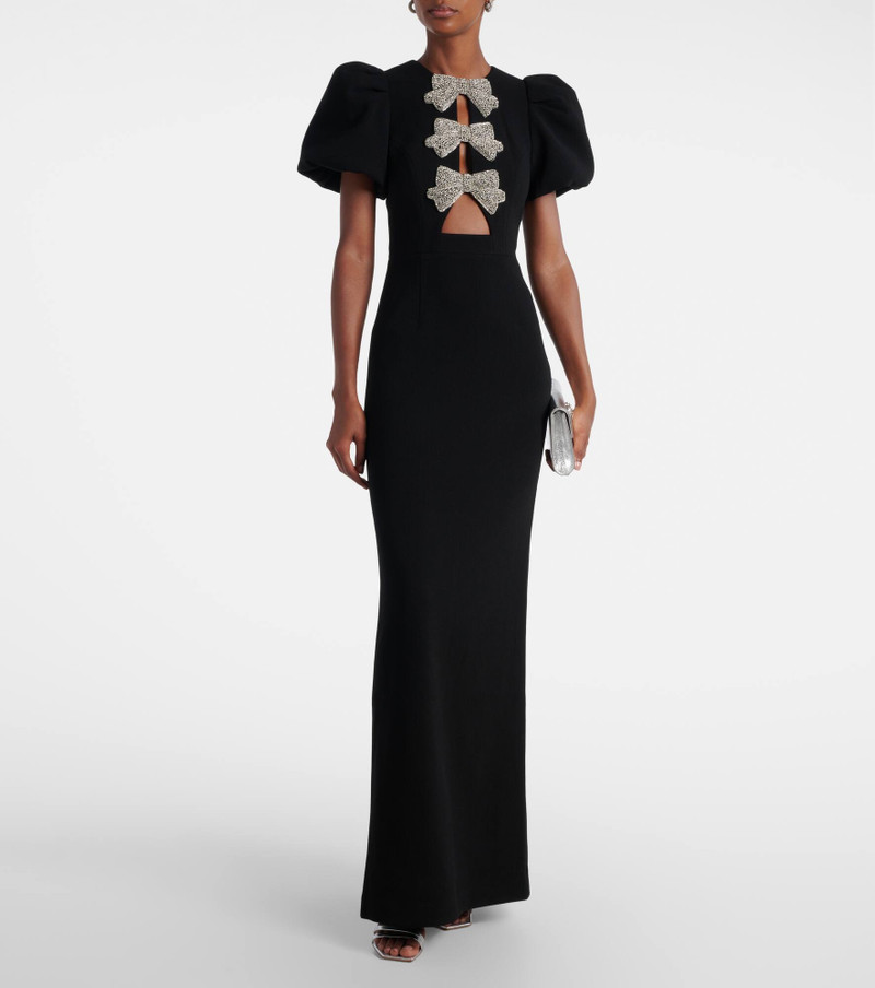 REBECCA VALLANCE Violetta bow-detail gown outlook