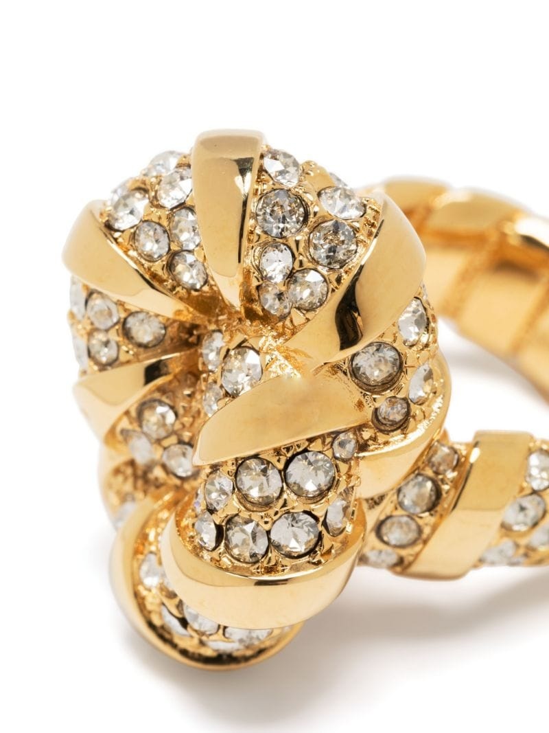 Mélodie crystal-embellished ring - 3