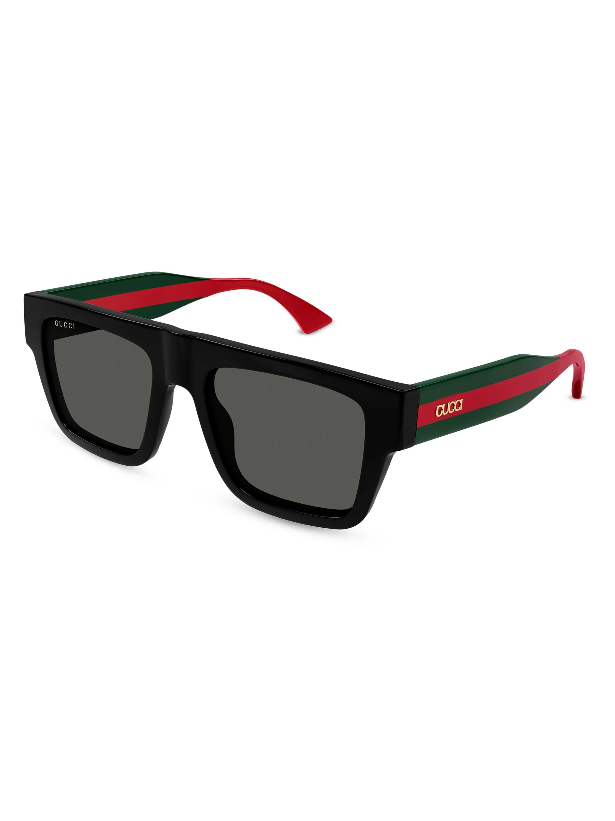 Men's 53MM Squared Sunglasses - Red Green Black - 1