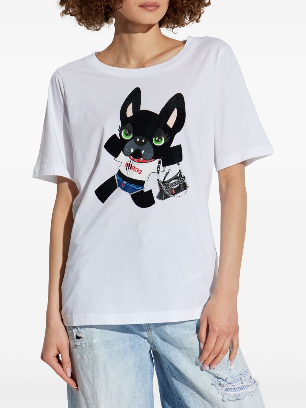 Dsquared2 T-shirt Bianco Donna - 4