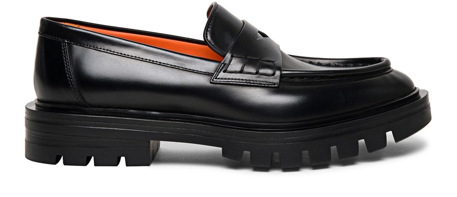 Leather penny loafers - 1