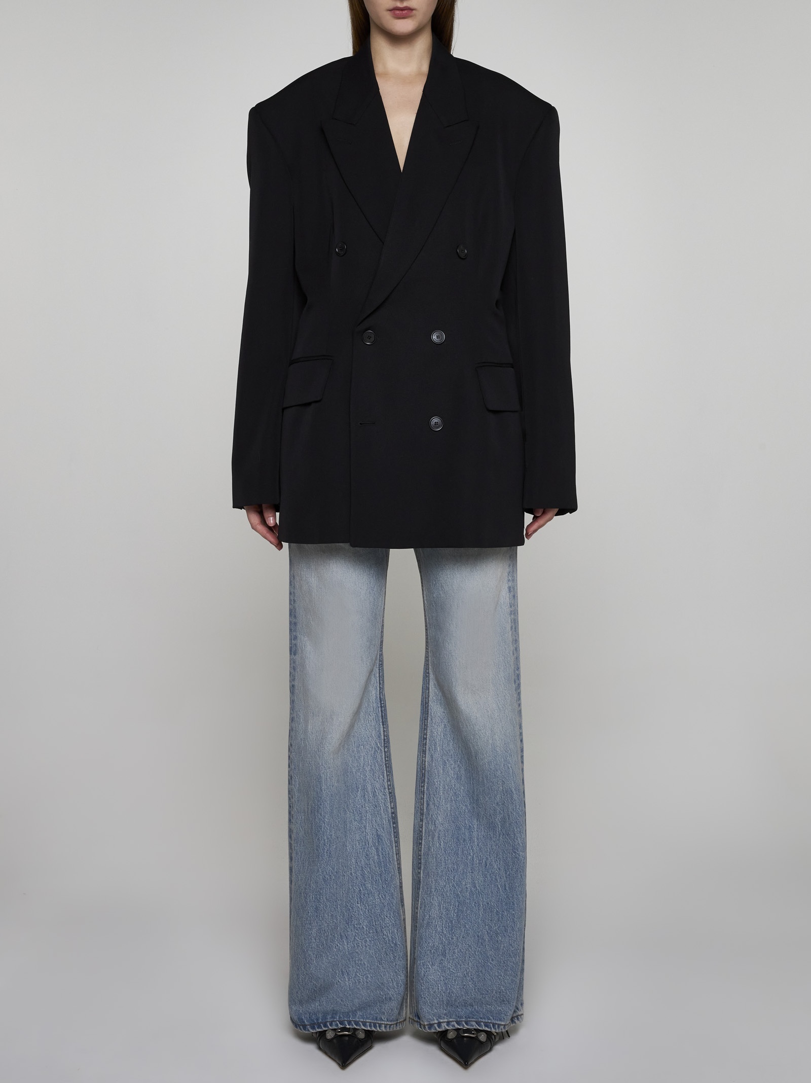 ジャケット Balenciaga Cinched Double-Breasted Wool Jacket BALENCIAGA | Cinched Jacket | Women | Lane Crawford