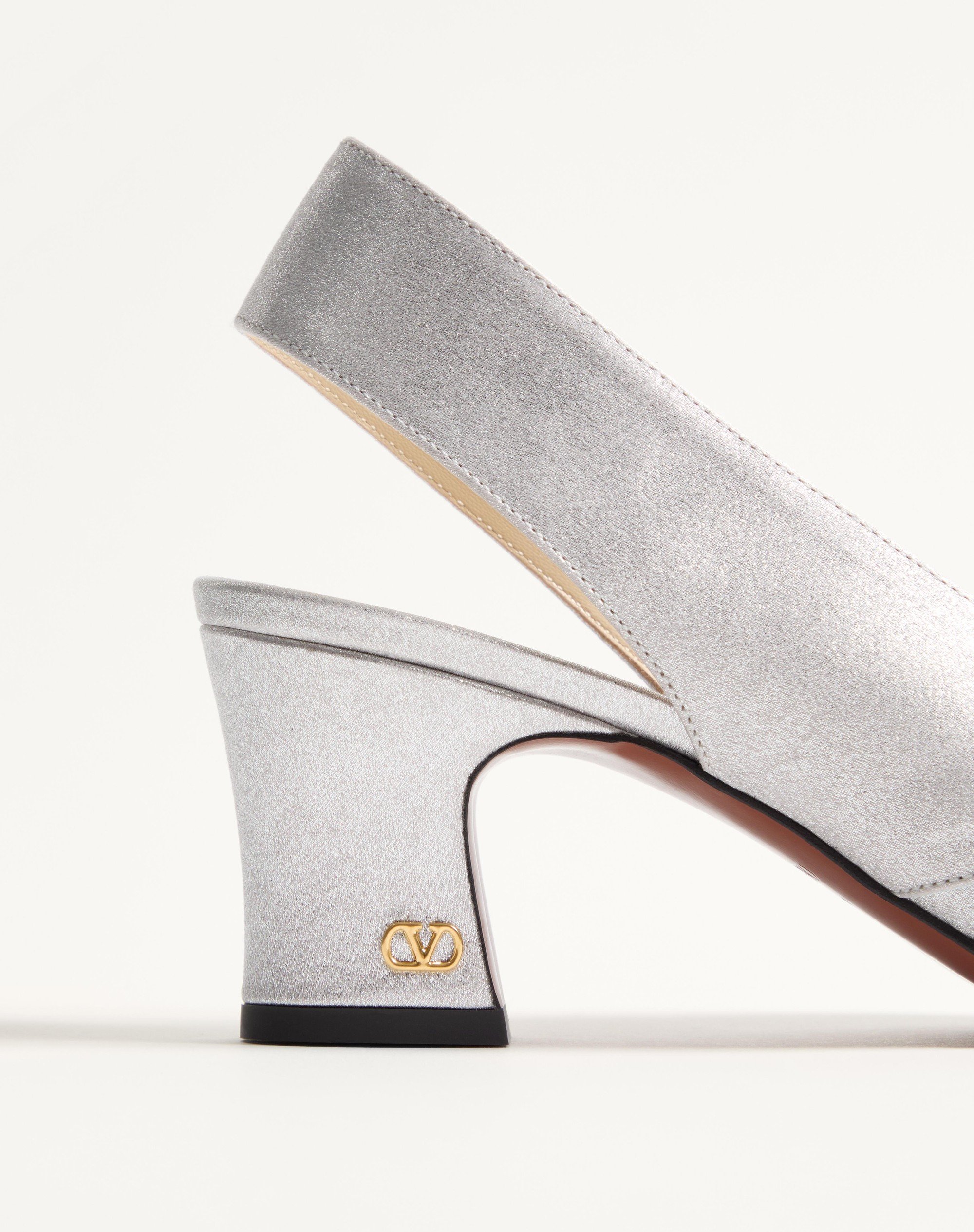 ADAMANTINE SLINGBACK PUMPS IN GLITTER FABRIC 60MM - 7