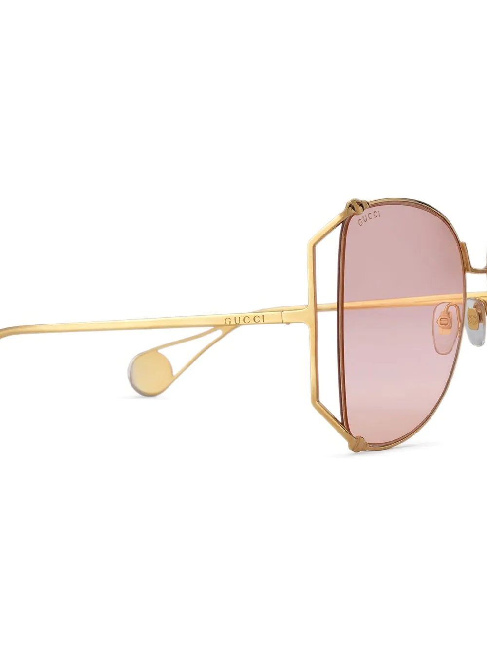 oversized butterfly-frame sunglasses - 3