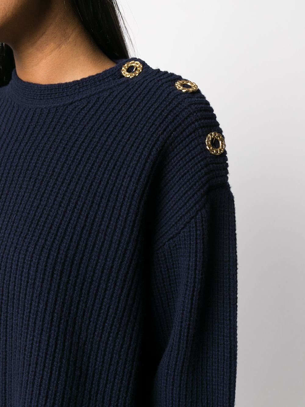 crew neck knitted jumper - 5