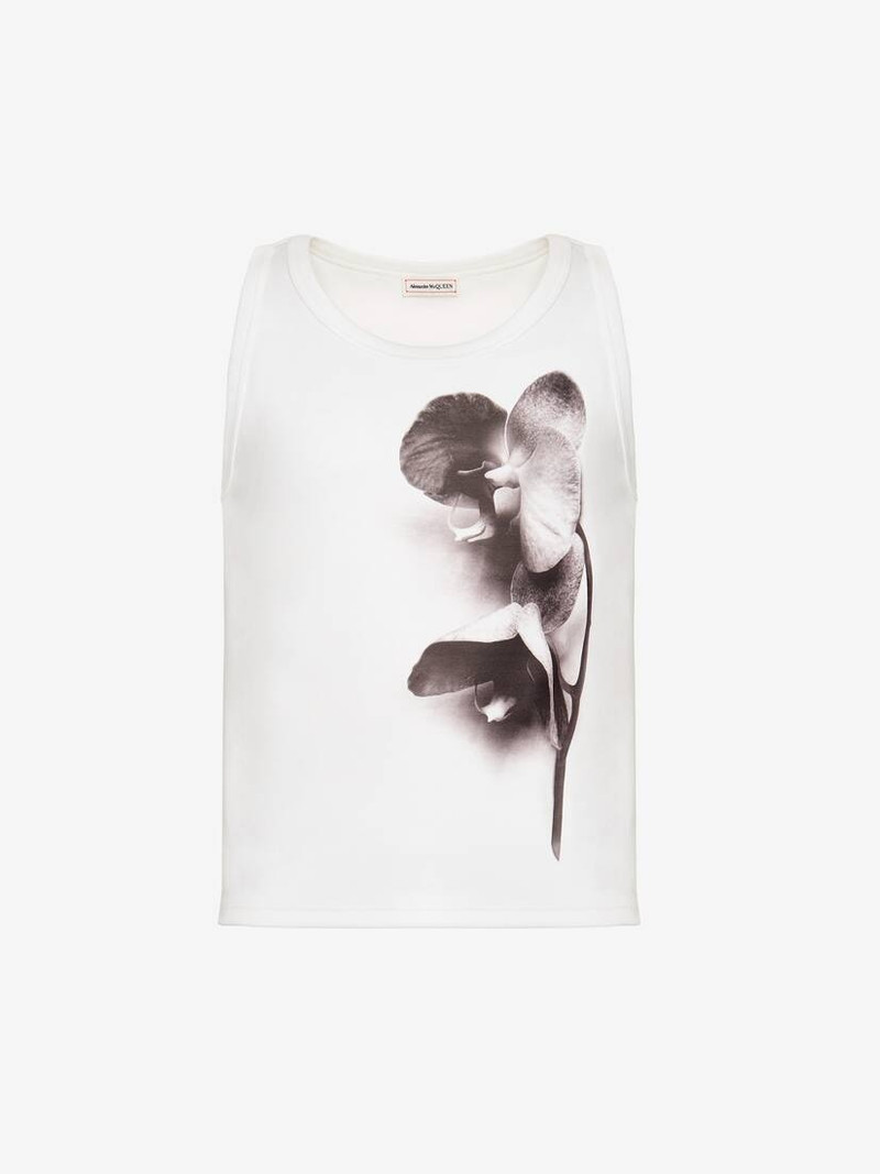 Men's Orchid Sleeveless Top in Putty/black 1