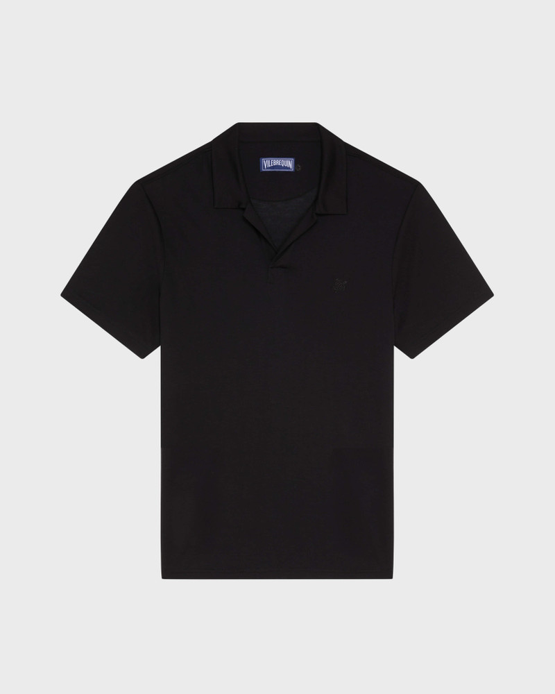 MEN TENCEL POLO SHIRT SOLID 1