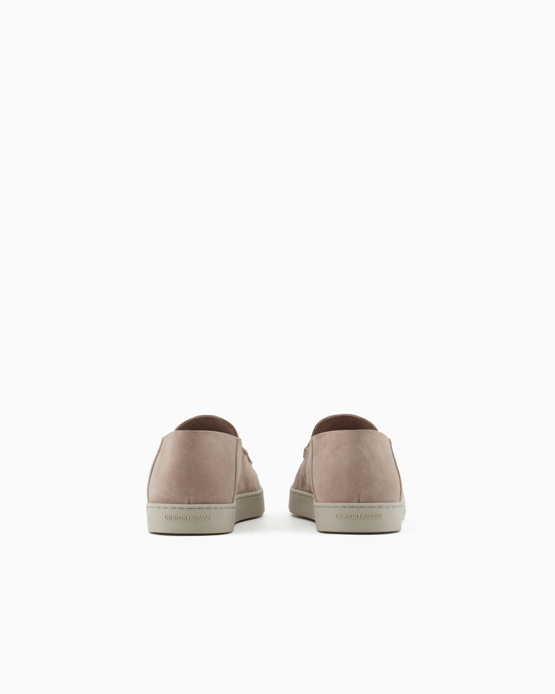 GIORGIO ARMANI Suede slip-ons outlook