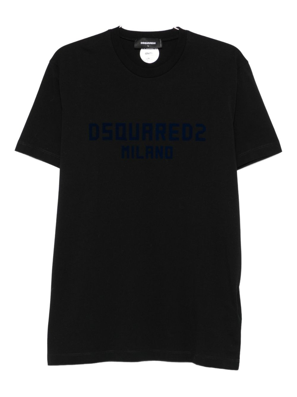 Tシャツ・カットソー D SQUARED2 COTTON JERSEY T-SHIRT WITH LOGO PRINT DSQUARED2 logo-print cotton T-shirt | REVERSIBLE