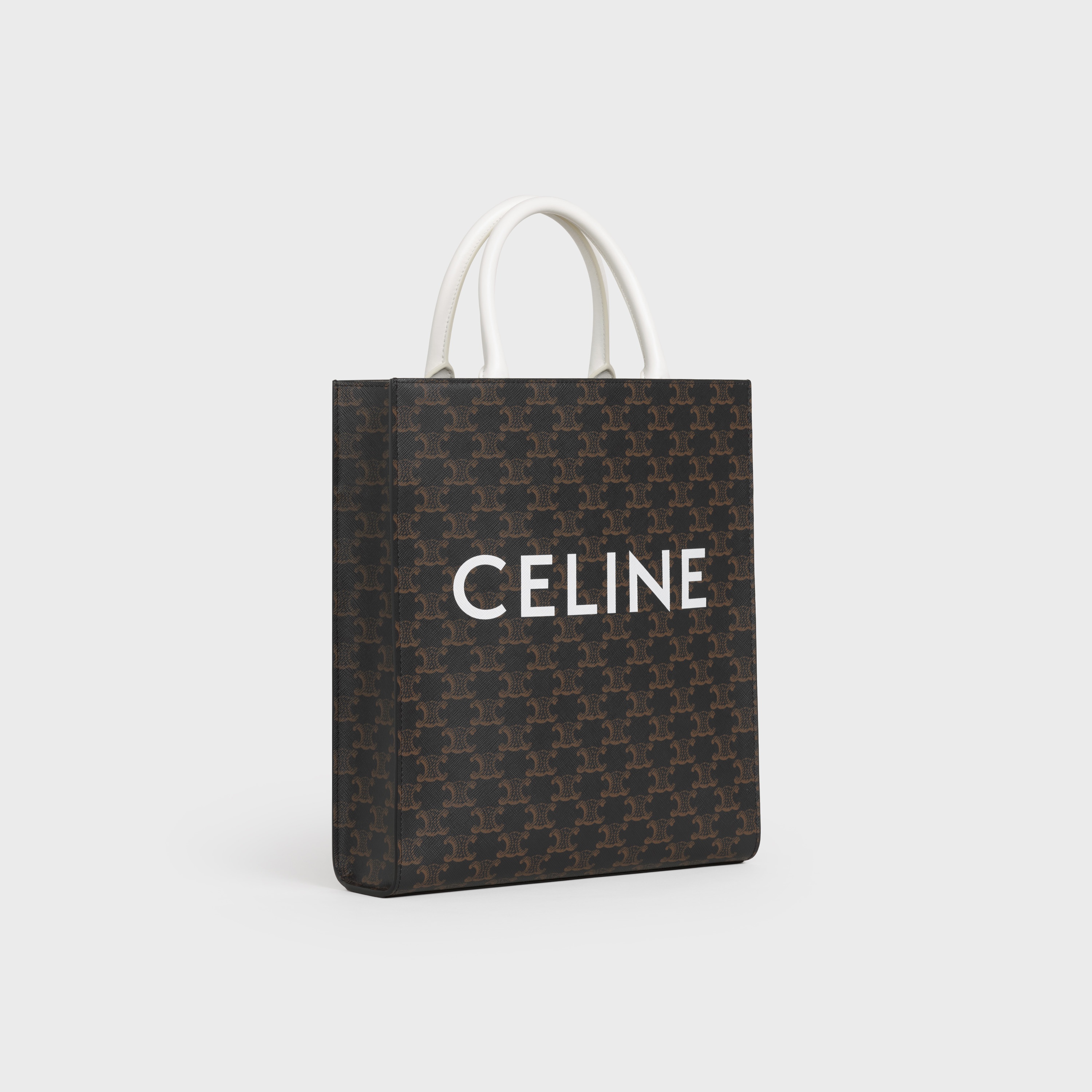 SMALL VERTICAL CABAS  IN  TRIOMPHE CANVAS WITH CELINE PRINT - 2