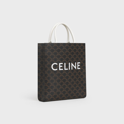 CELINE SMALL VERTICAL CABAS  IN  TRIOMPHE CANVAS WITH CELINE PRINT outlook