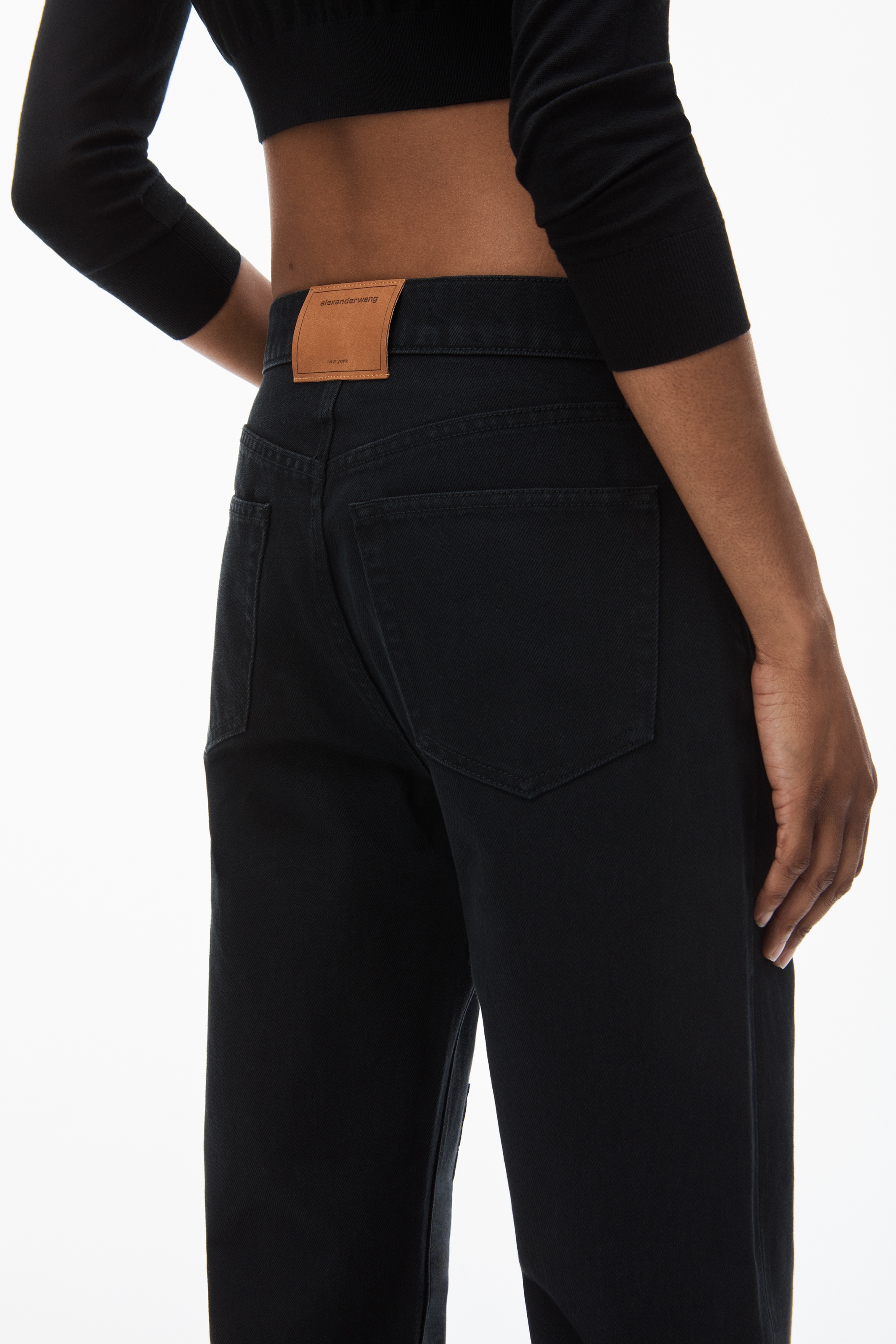 EZ wavy logo denim jean - 6