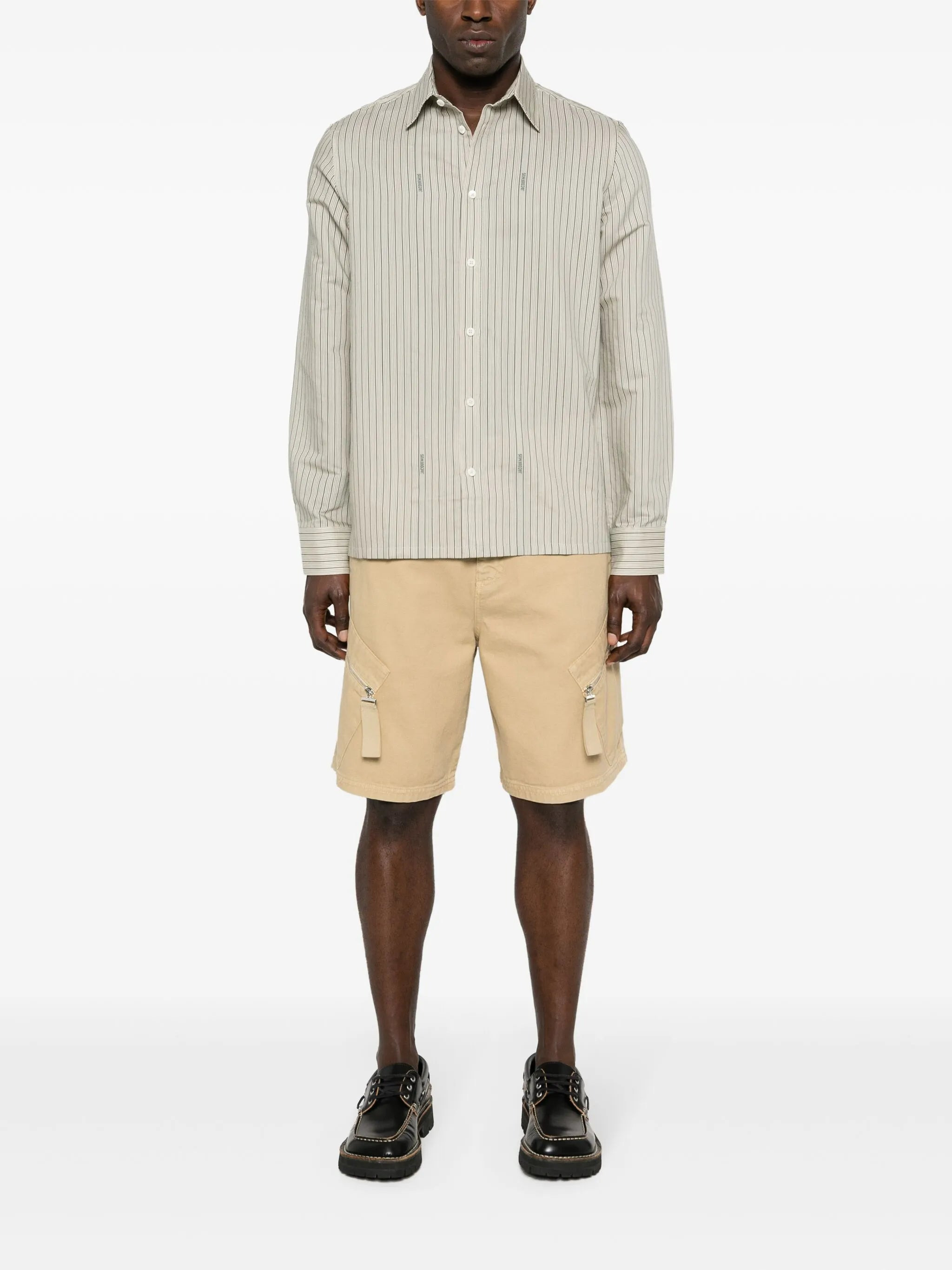 Jacquemus Le Short Canvas Cotton Shorts - 3