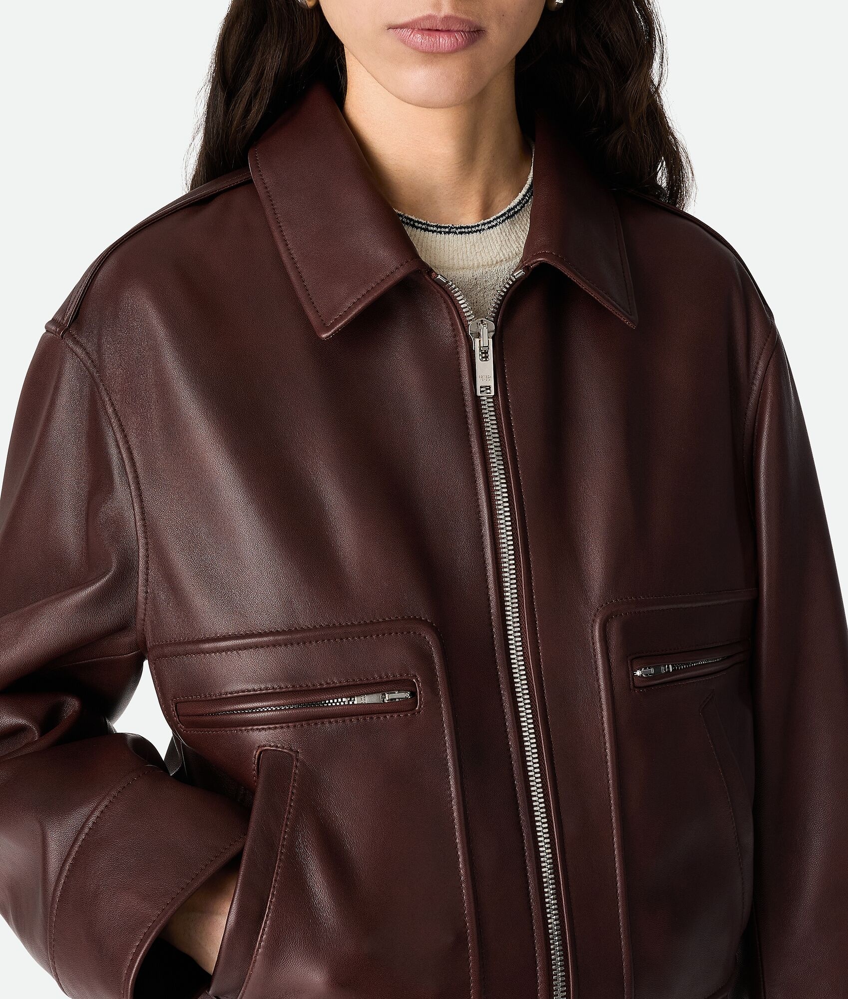 Padded Leather Blouson - 5