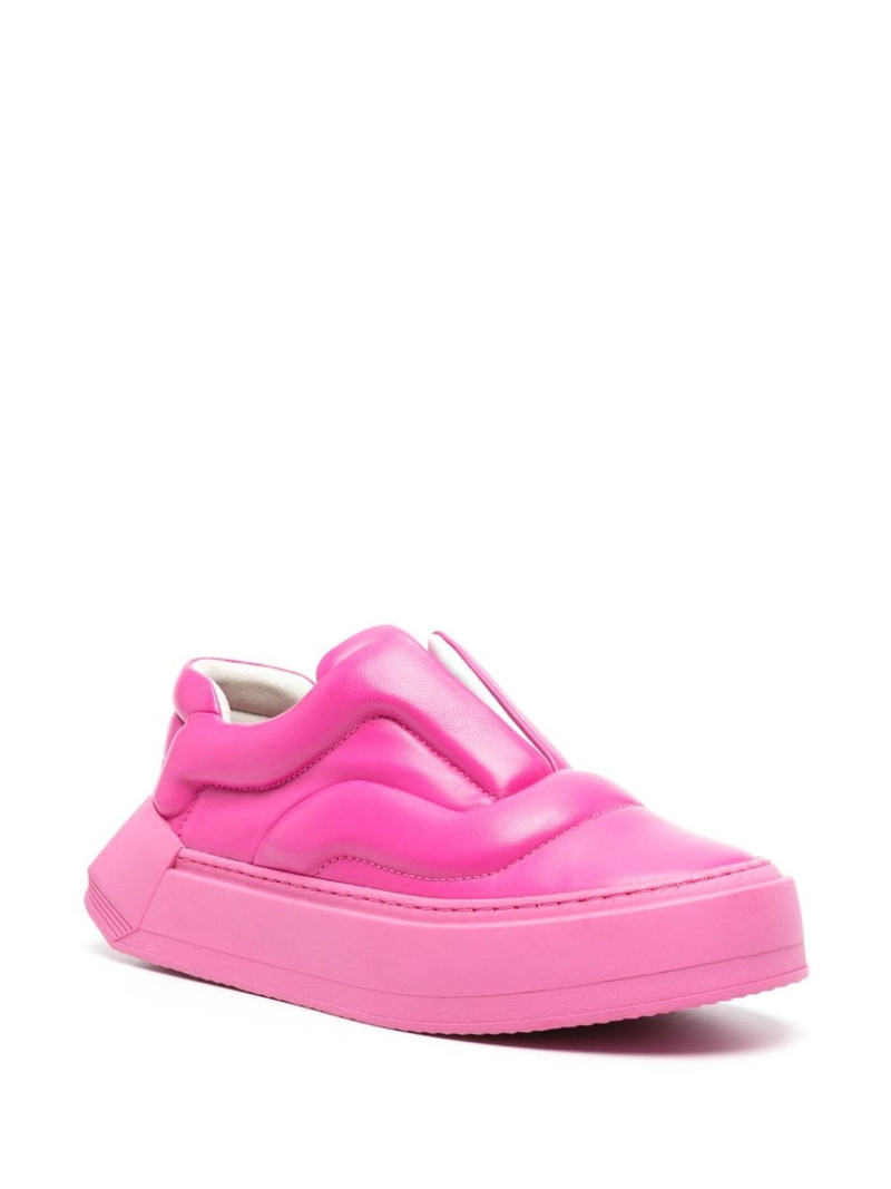 Pierre Hardy Skate Cubix padded leather sneakers outlook