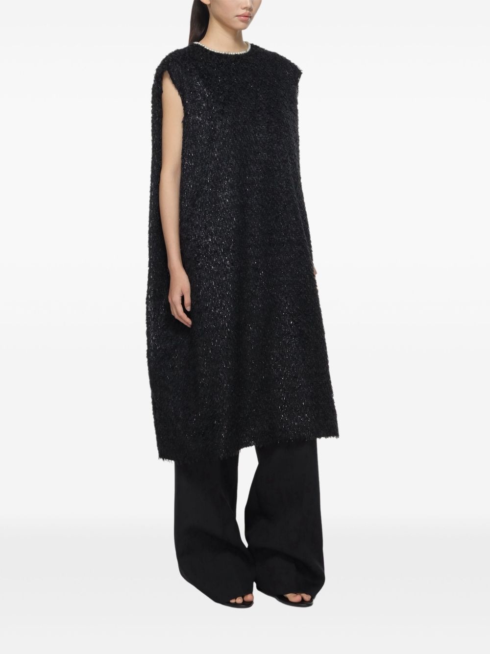 lurex midi dress - 3