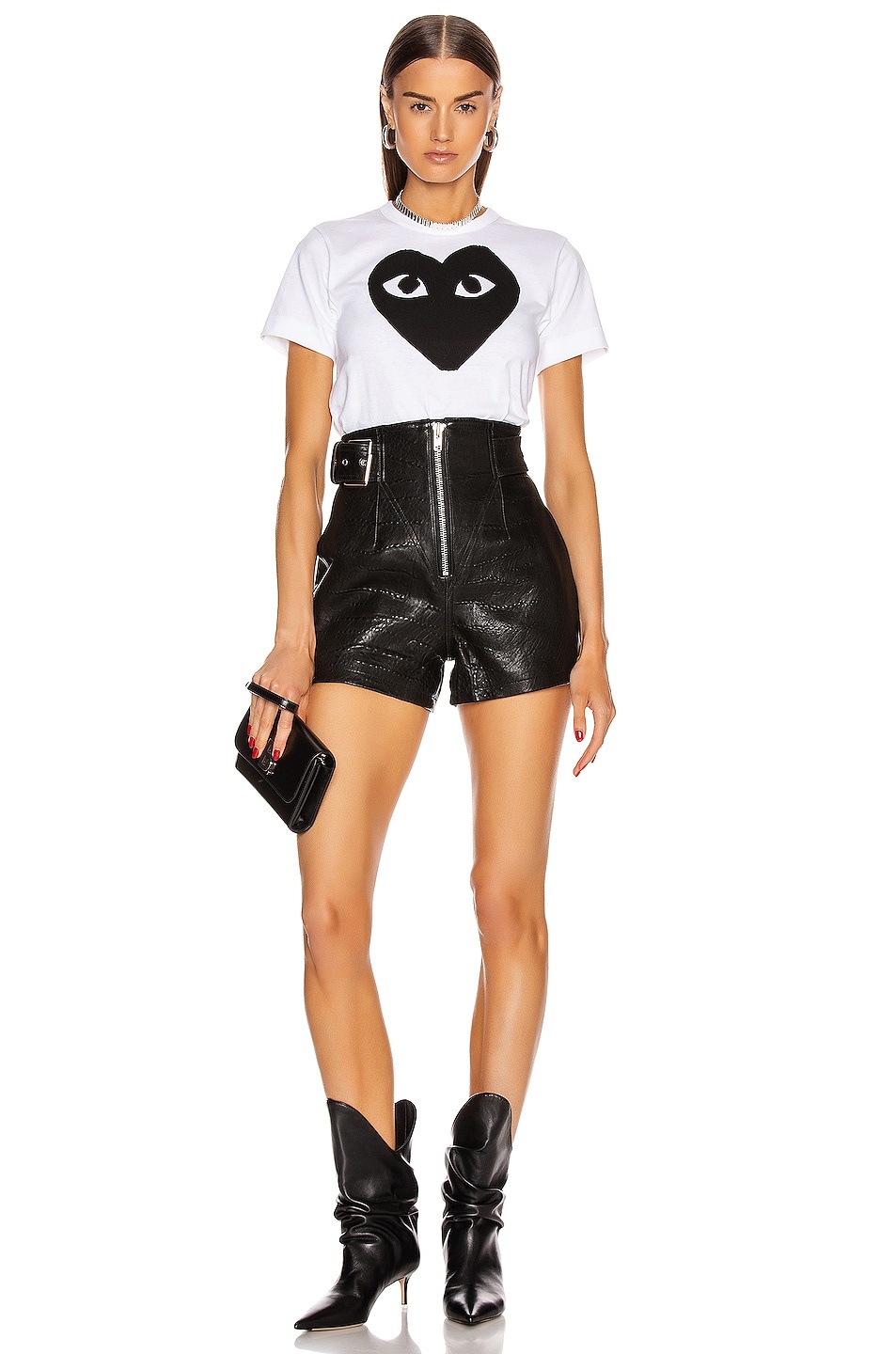 Cotton Black Heart Emblem Tee - 4