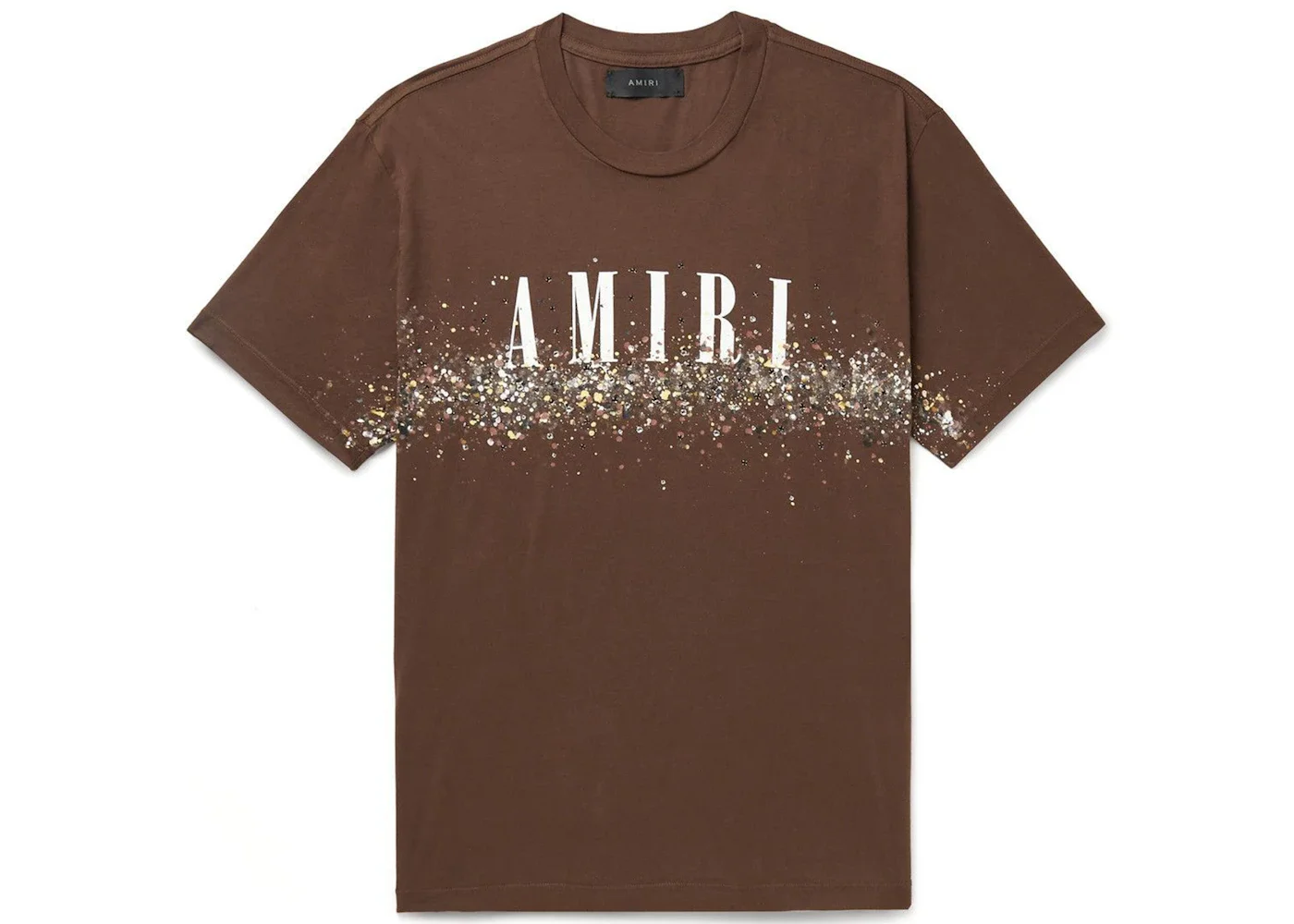 AMIRI Crystal T-shirt Brown - 1