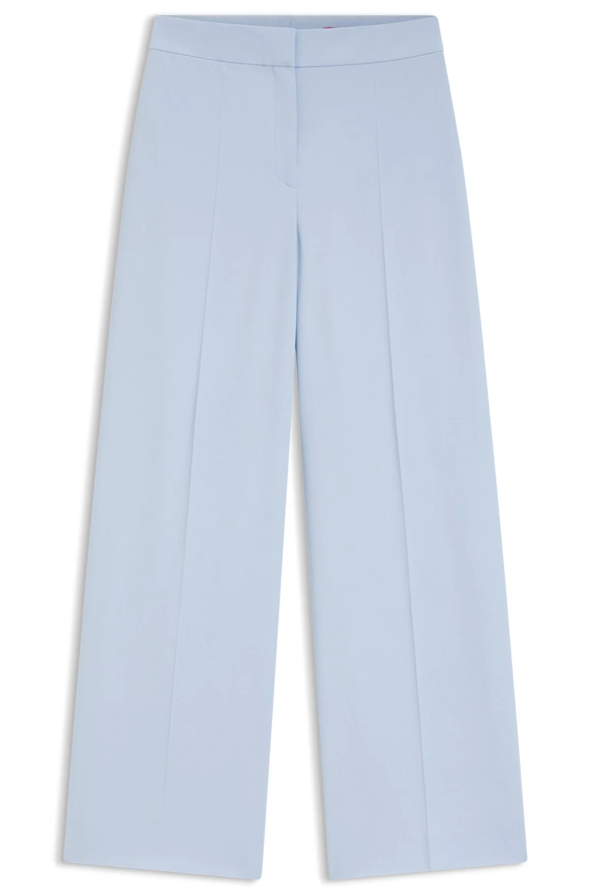 WIDE-LEG TROUSERS IN STRETCH FABRIC - 1