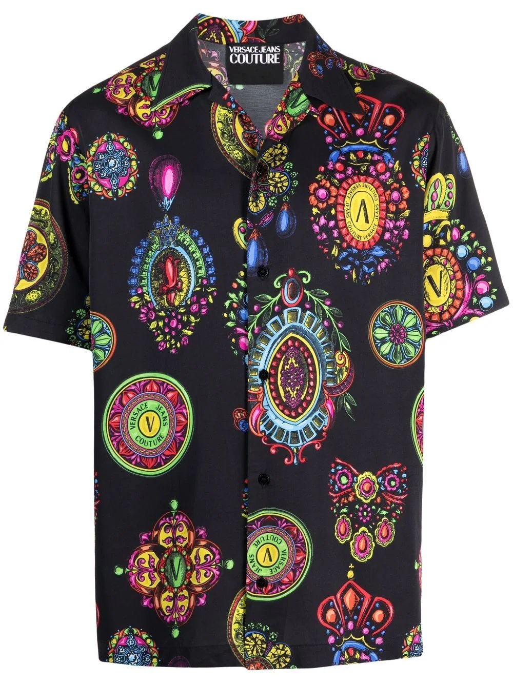 Regalia Baroque-print short-sleeve shirt - 1