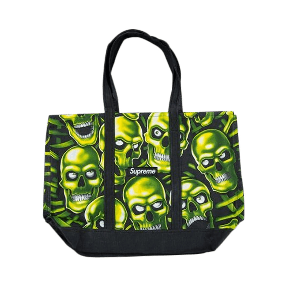 Supreme Supreme Skull Pile Denim Tote 'Black' | REVERSIBLE