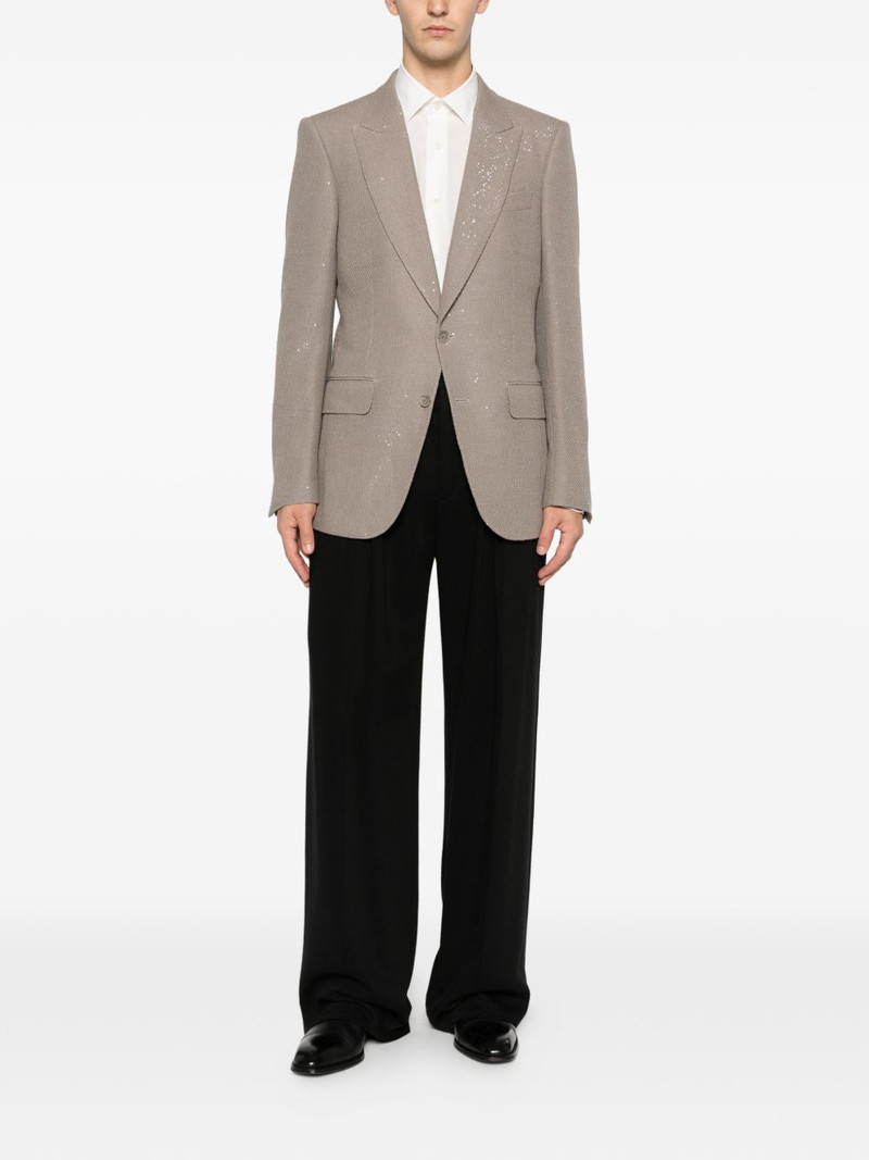 TOM FORD speckled two-button jacket outlook