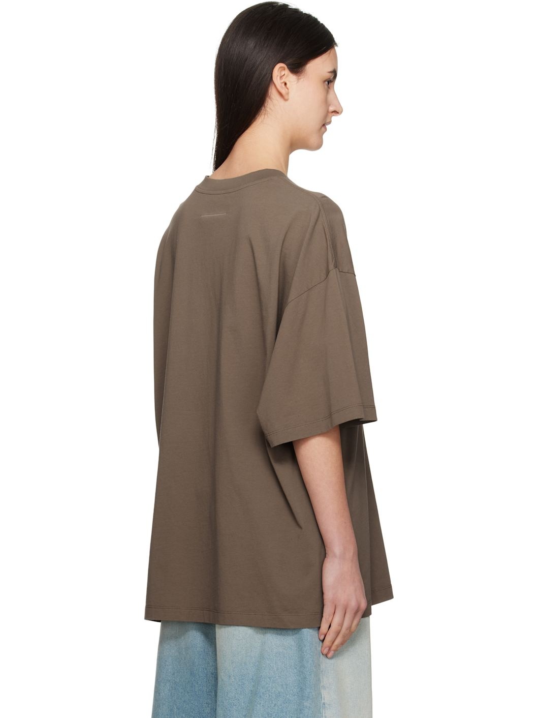 Brown Sunbleached Logo T-shirt - 3