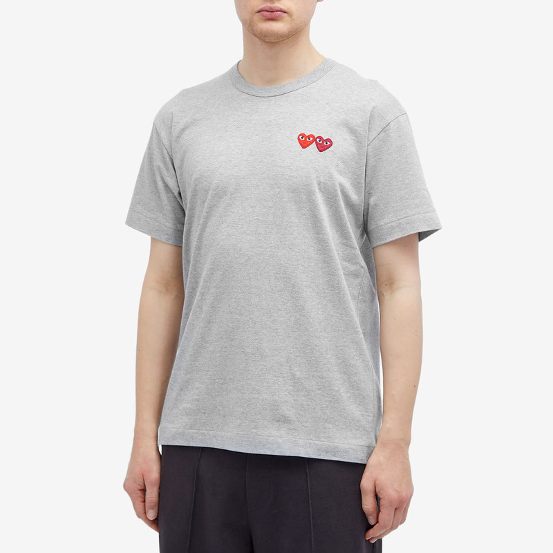Comme des Garçons PLAY Comme des Garçons Play Double Heart T-Shirt outlook