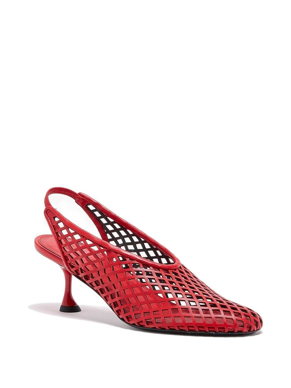 perforated slingback pumps - 2