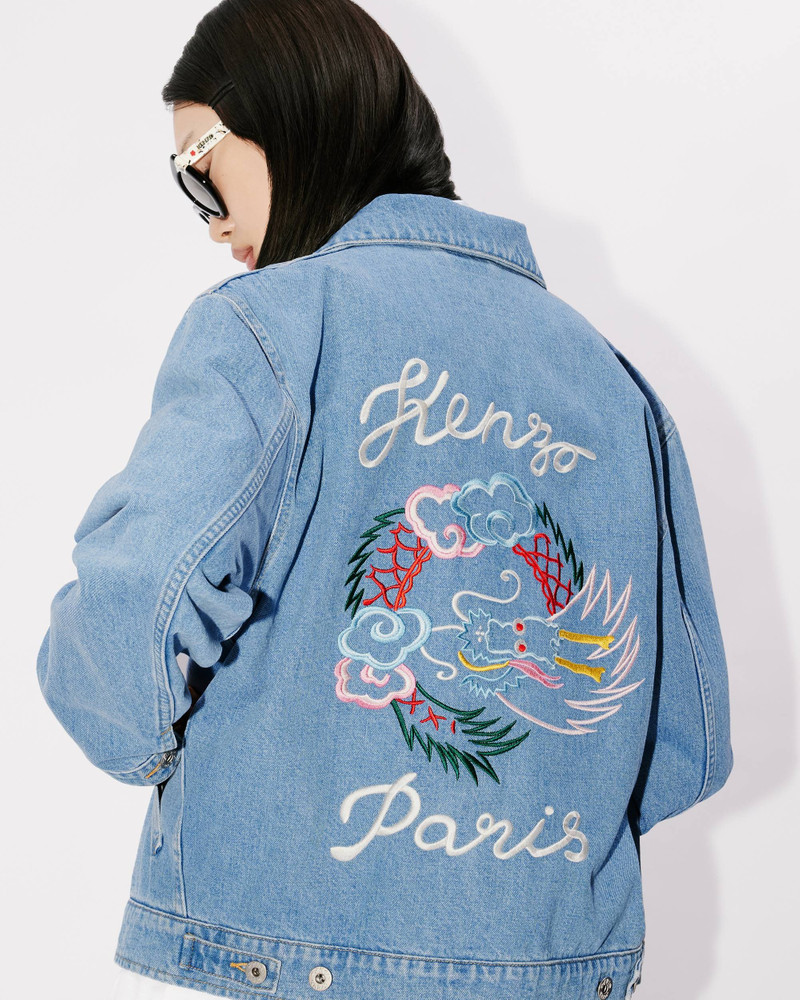 'Year of the Dragon' embroidered trucker jacket 7