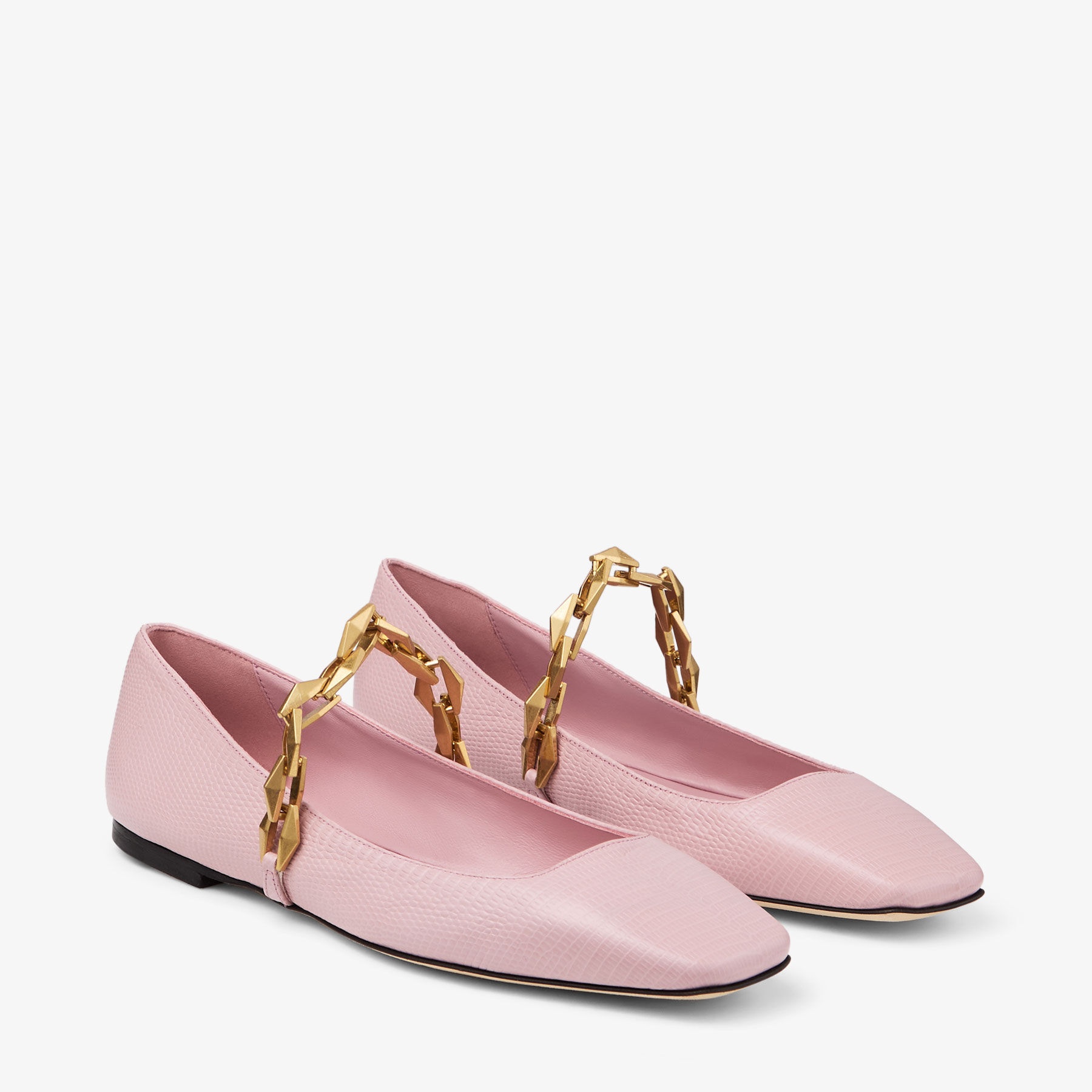 Diamond Tilda Flat
Rose Lizard Print Flats - 2