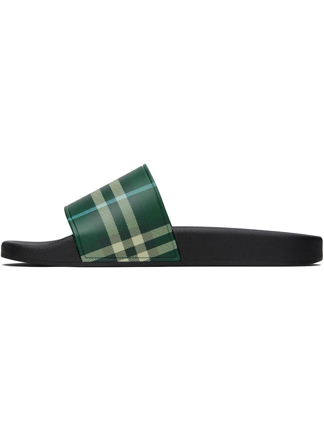 Green Check Pool Slides - 3