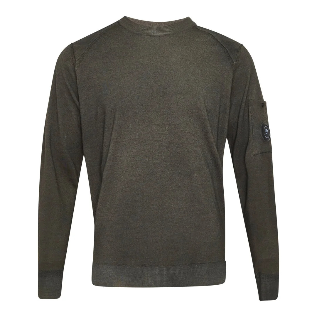 Merino Wool Re-Colour Crewneck Sweater - 1