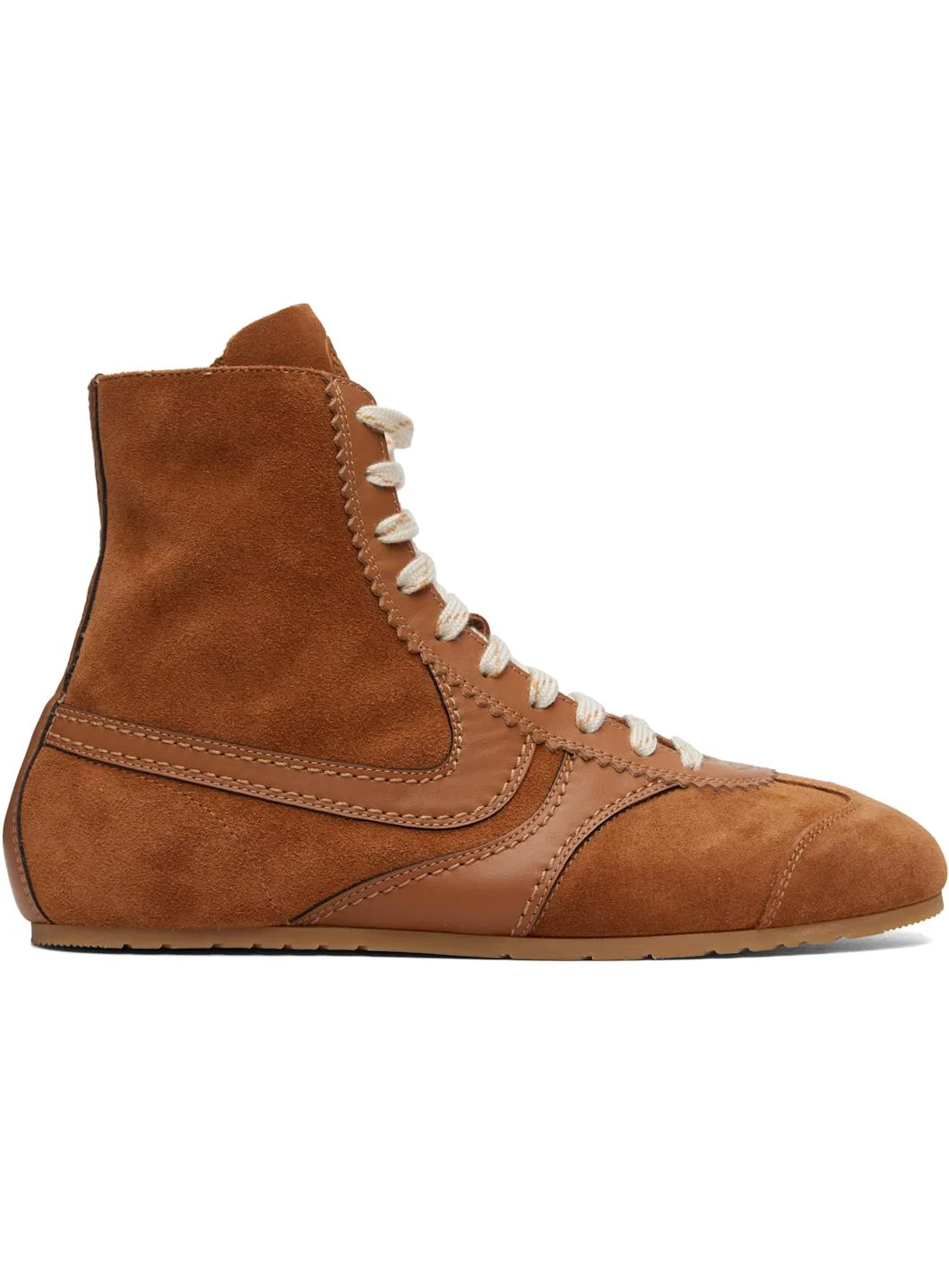 Tan Suede Sneakers - 1