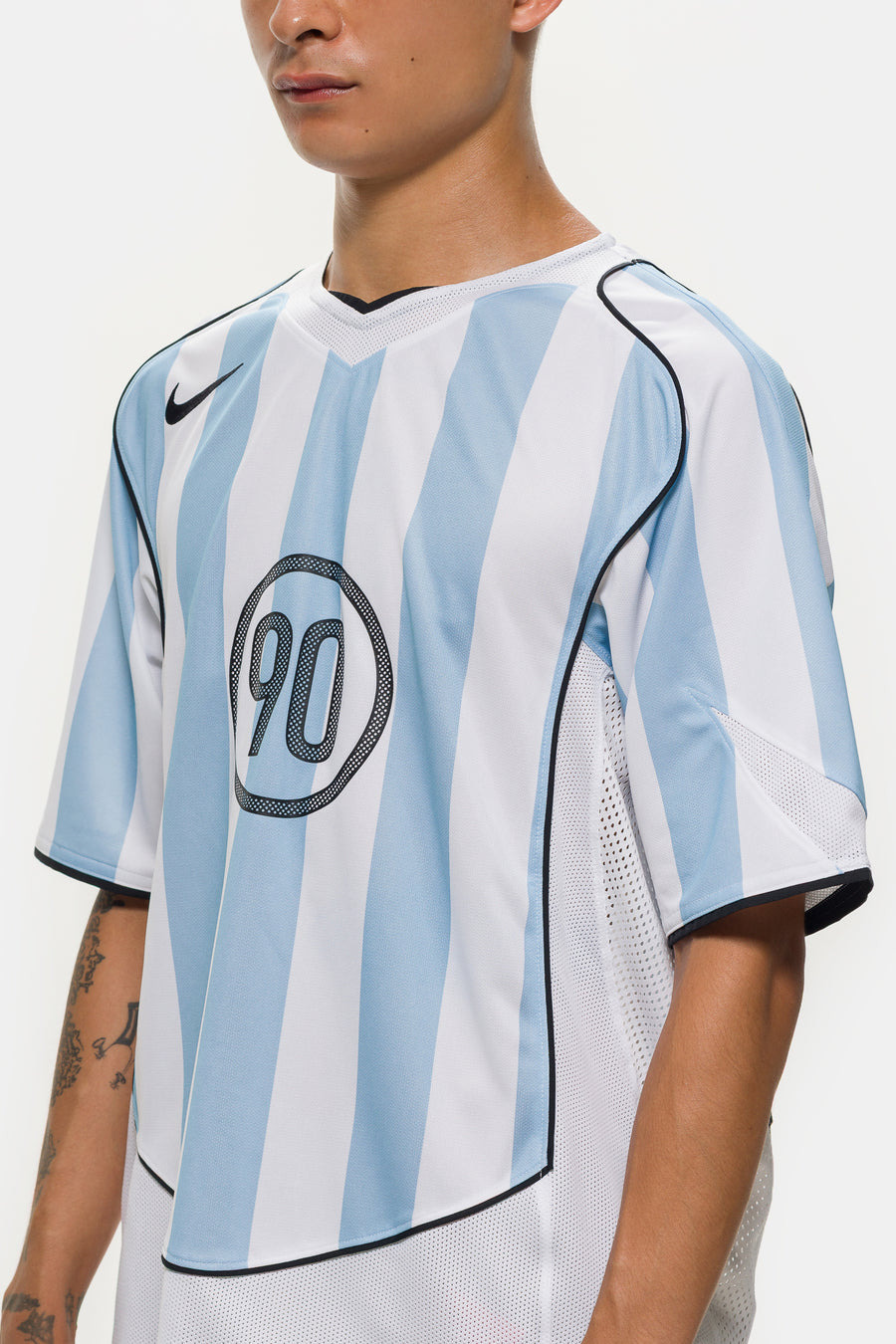 Total 90 Dri-FIT Soccer Jersey in Psychic Blue/White/Black - 4