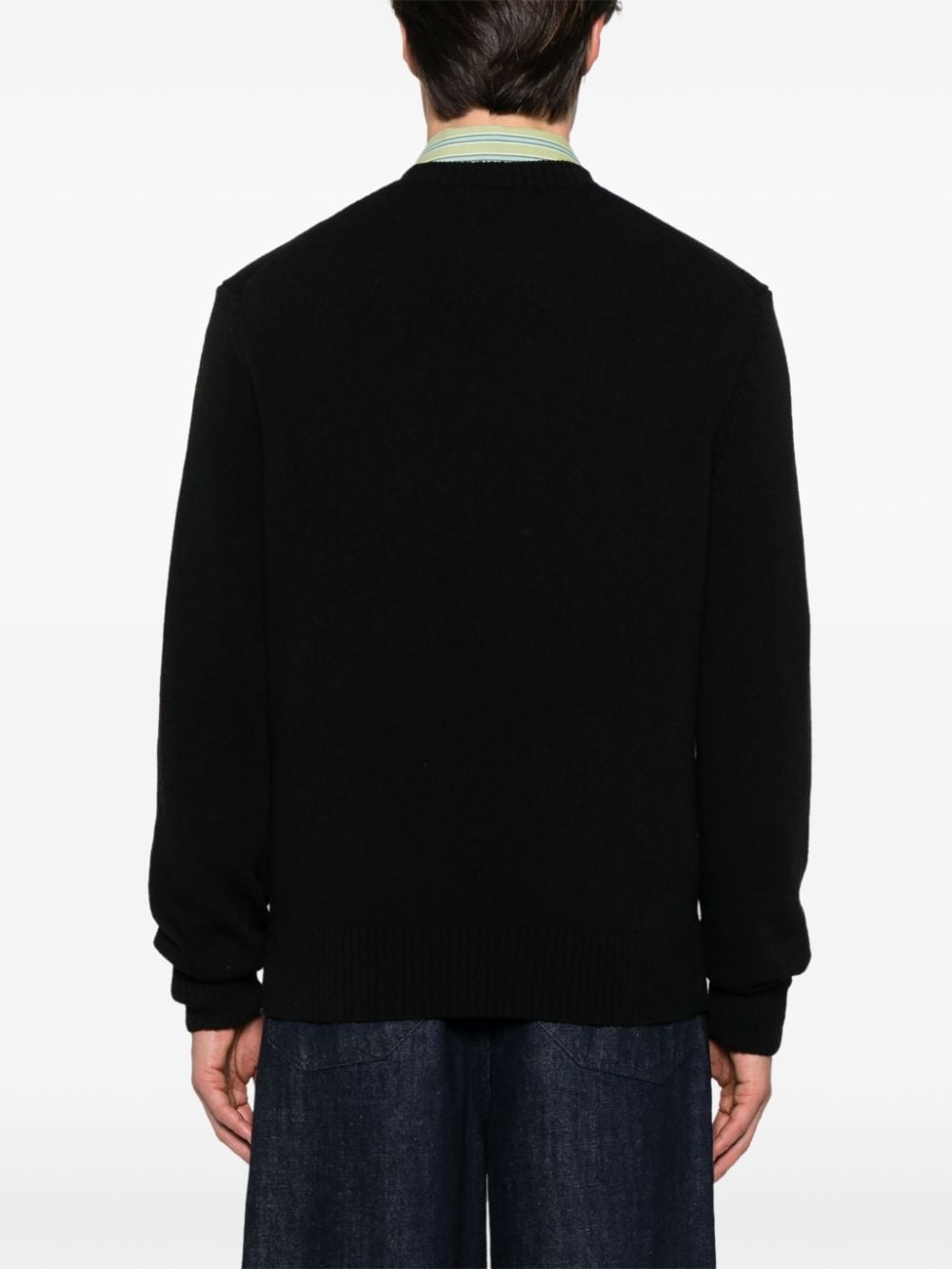 carded-wool crew-neck sweater - 4