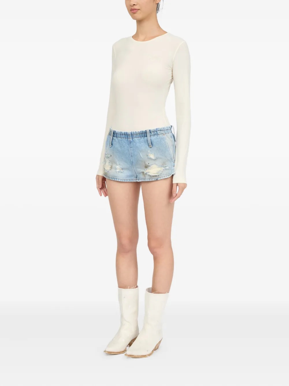 MM6 Maison Margiela - Women Denim Shorts - 2