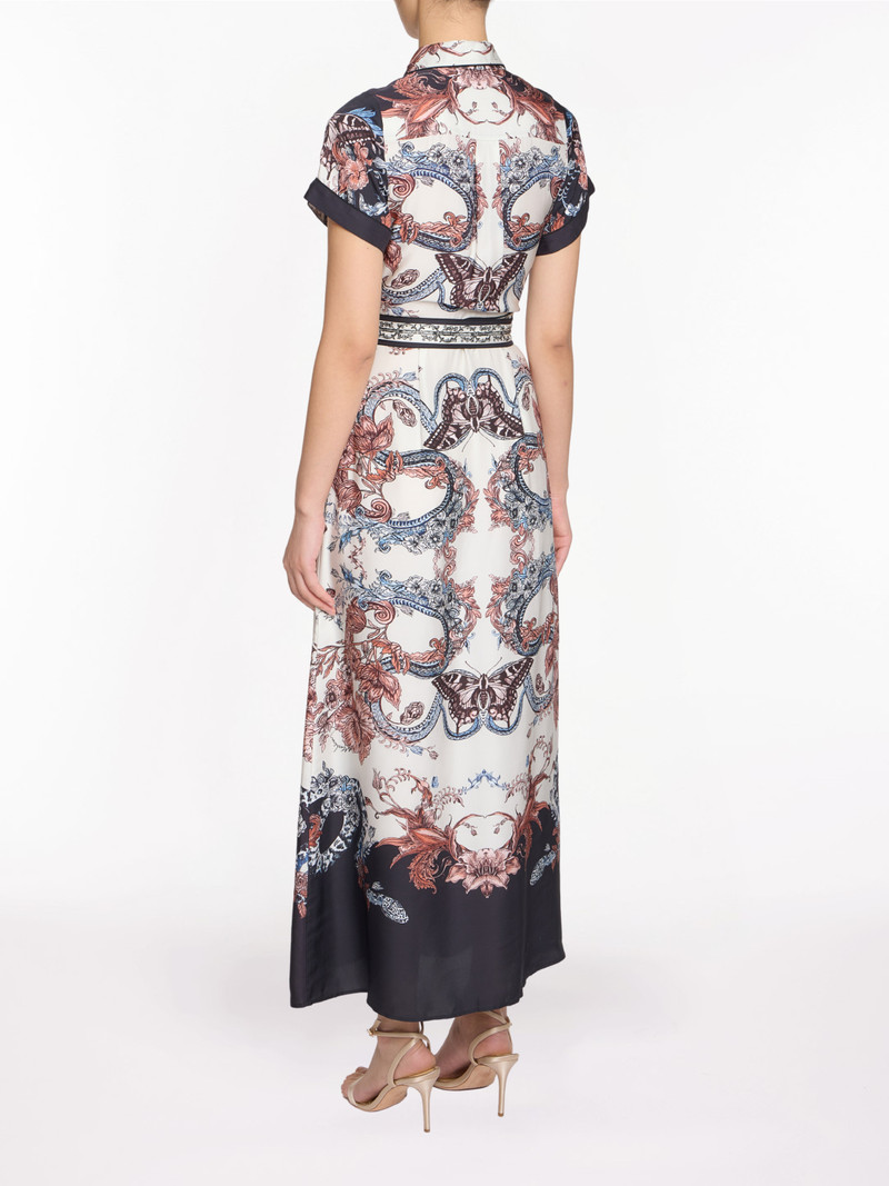 Marchesa BELTED TWILL SHIRT MAXI DRESS outlook