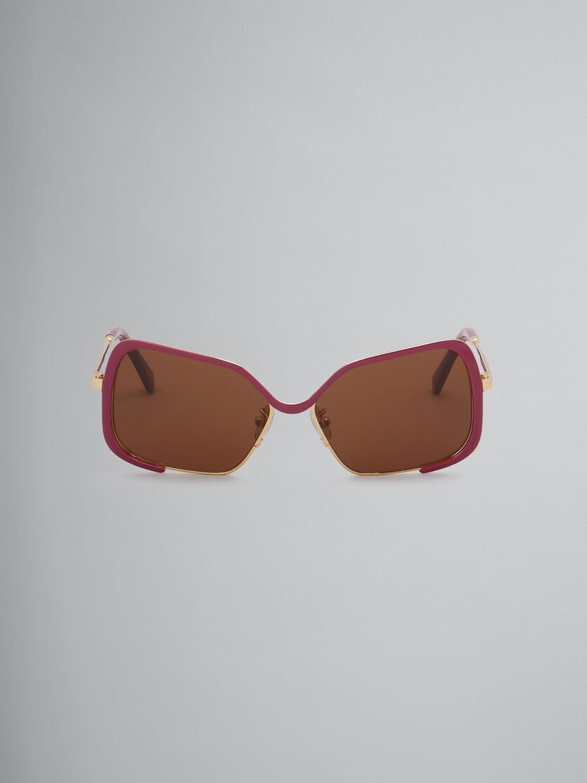 BURGUNDY UNILA SUNGLASSES - 1
