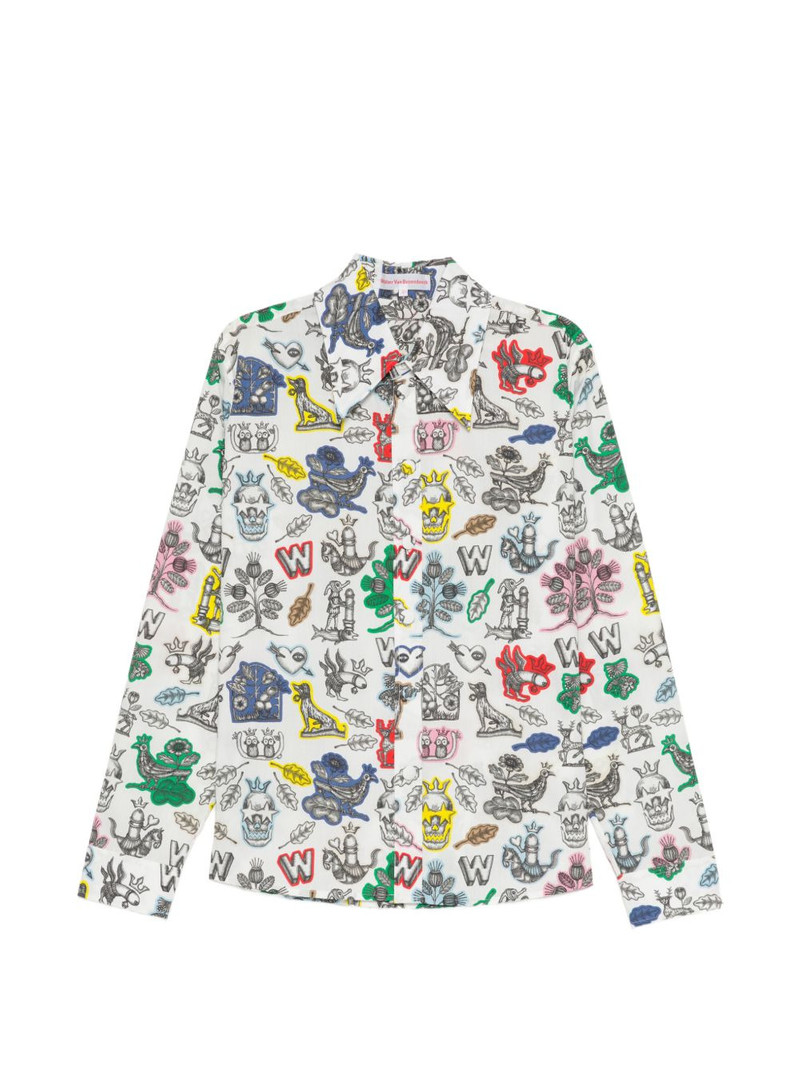 all-over graphic print shirt 1