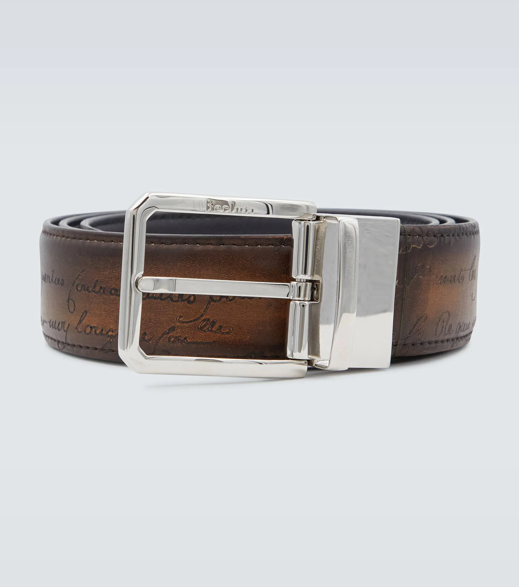 Scritto reversible leather belt - 1