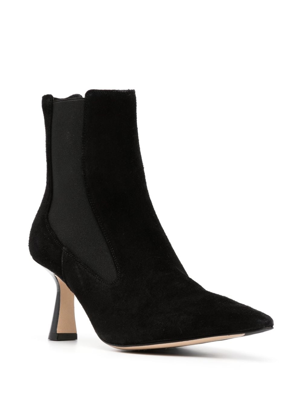 side-zip leather ankle boots - 2