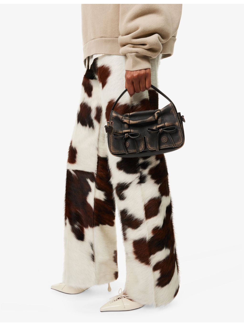 Multipocket micro leather cross-body bag - 3
